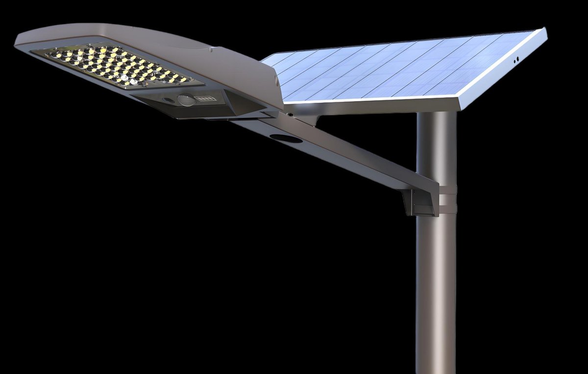 Split solar flood light SFL-01 — 3’600 lm