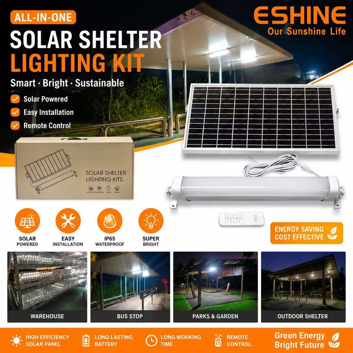 Solar shelter kit SHL-08RC (remote)