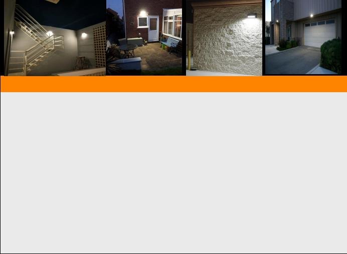 Solar wall light SWL-12PIR — 1’000 lm